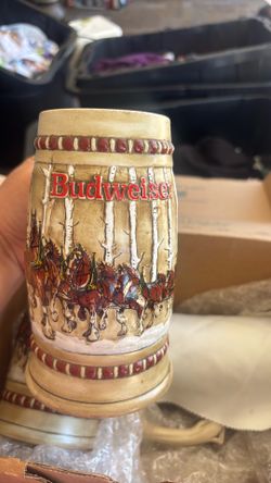 Budweiser beer mug 1981