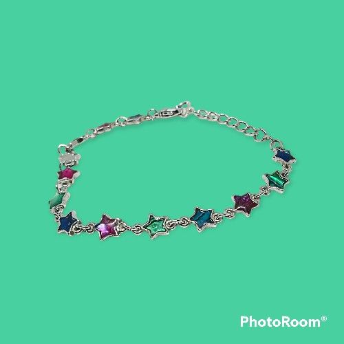 Shell Of The Sea Genuine Paua Abalone Anklet Tiny Star