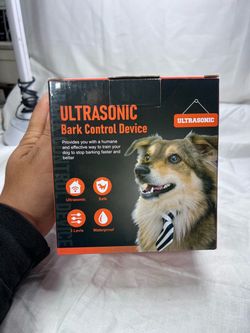 Ultrasonic Dog Bark Control Device 50FT 3 Levels IPX4 Waterproof Anti Barking