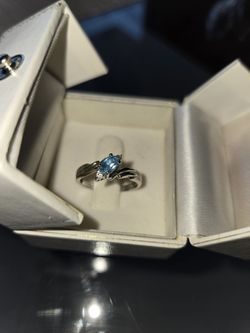 White Gold Birthstone Ring