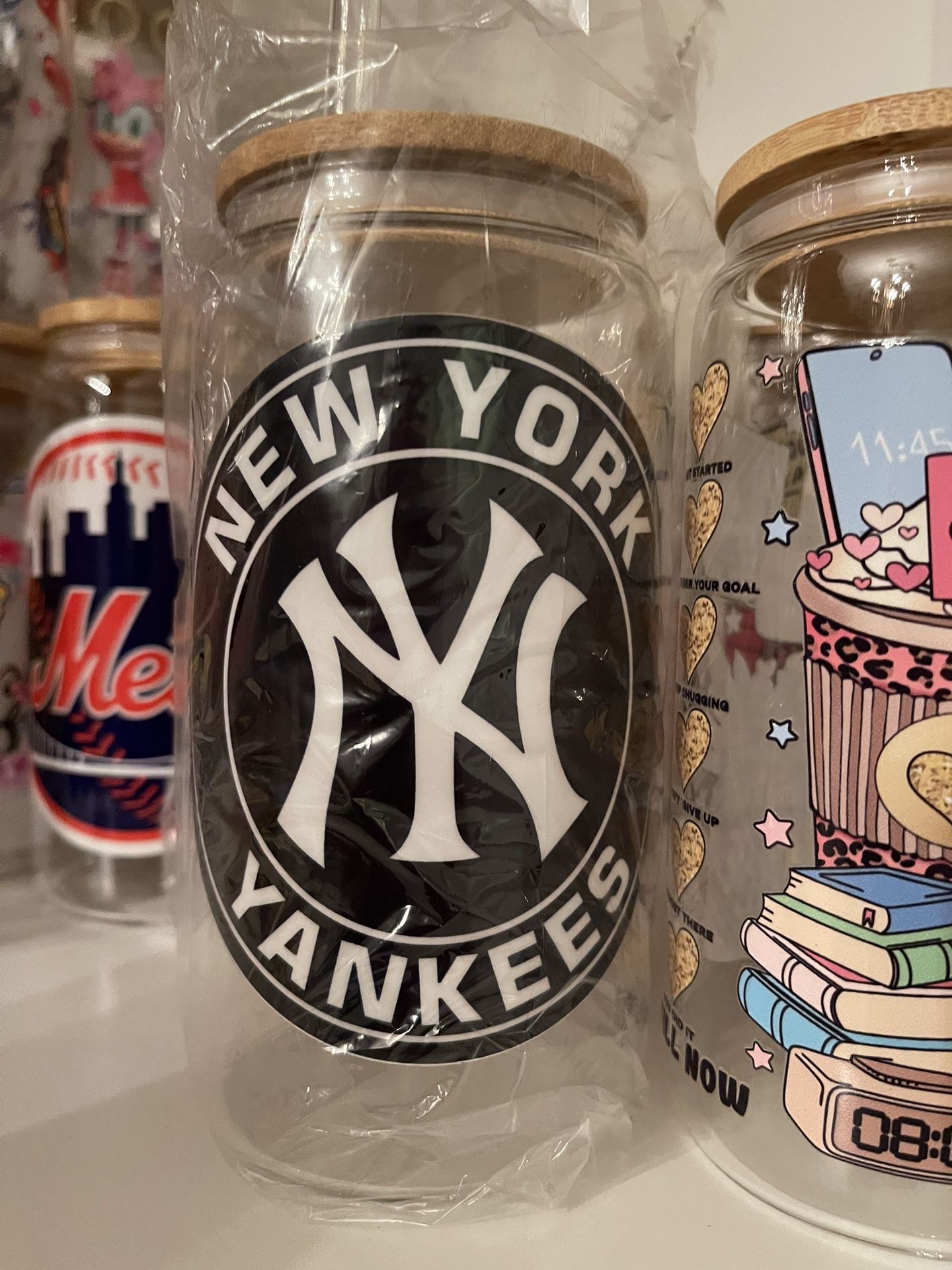 Sports Glass Cup NY YANKEES