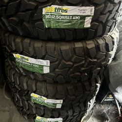 35x12.50R15 Set Of 4 New Tires  $800 With Installation And Balance 