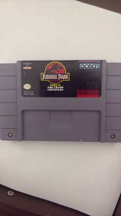 Loose Jurassic park snes game