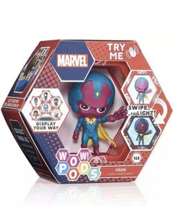 WOW! PODS Marvel Avengers Vision Light Up Collectible Figure Superhero Toy