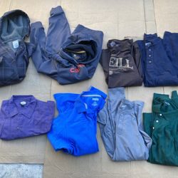 Mixture Of Men's Large Shirts & Jacket. 