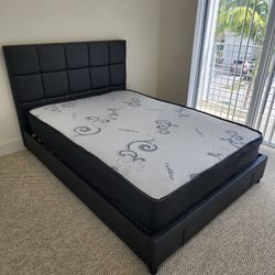 Brand New Queen Bed With Queen Mattress / Cama Queen con Colchón Queen Todo Nuevo … Fast 🚚
