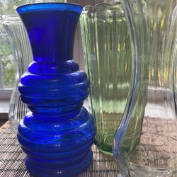 Vintage Glass Vases 