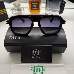 Dita Black Gradient Sunglasses with Case