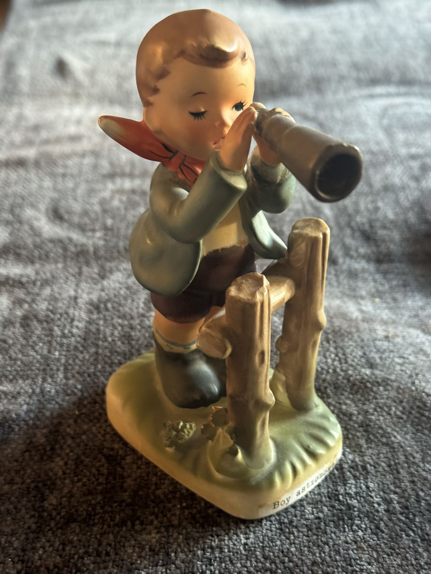 Vintage Erich Stauffer Boy With Telescope