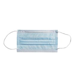 Lavex 3-Ply Blue Disposable Polypropylene Protective Face Mask – 100 Count