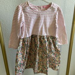 Bisby Girls Floral Stripped Dress 3t