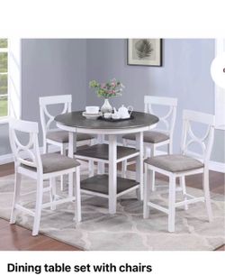 Dining table set with chairs