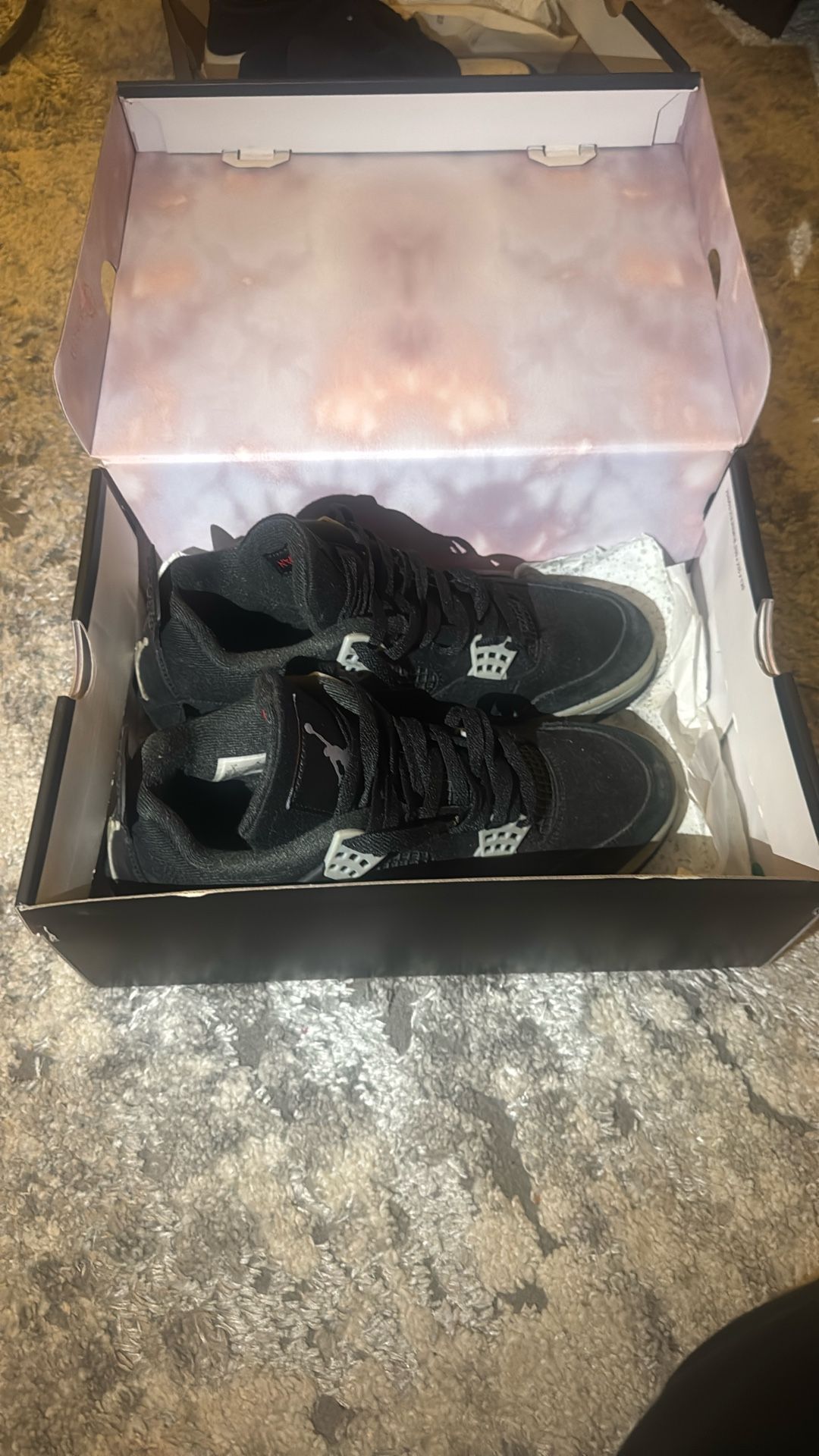 Air Jordan 4 Retro Se Black Canvas