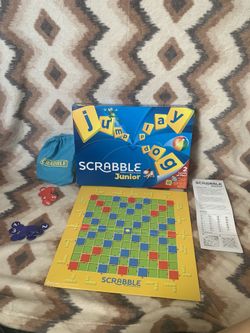 JUNIOR SCRABBLE Mattel Board Game Ages 5-10 100% Complete