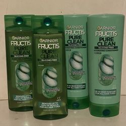 Garnier Fructis Pure Clean  Aloe Extract Bundle