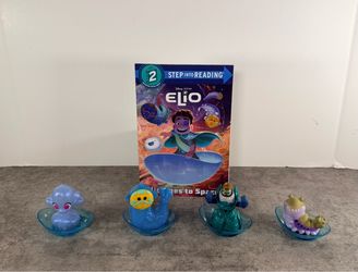 Disney Pixar Elio Figures and Step Into Reading Book
