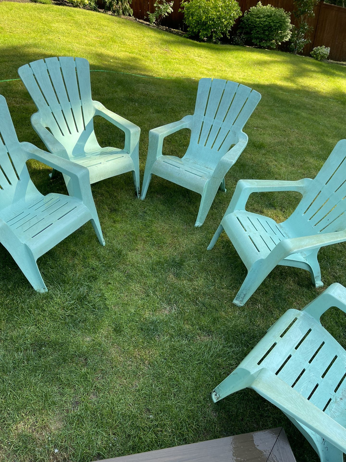 Pending Pickup - Plastic Outdoor adirondack chairs 