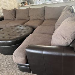 Sectional Couch With Custom Cushions