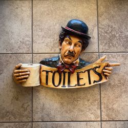 Antique Restroom sign 