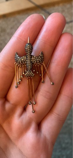 Phoenix sterling silver earring