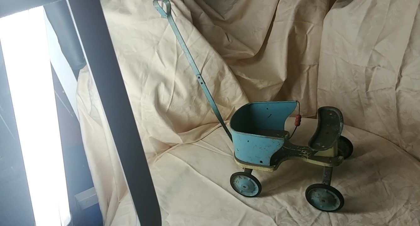 Antique doll stroller vintage