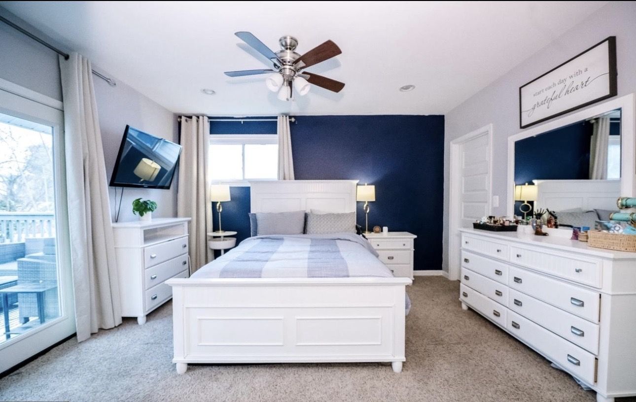 Queen Bedroom 4-Piece Set with Mattress & Box Spring