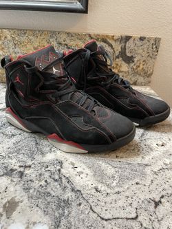 Jordan True Flight Black Varsity Red