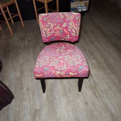 Red Floral Chair