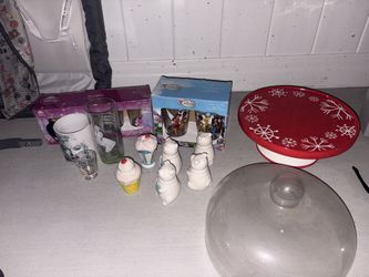 Cups, salt shakers