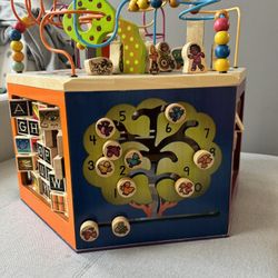 Wooden Activity Cube Toy