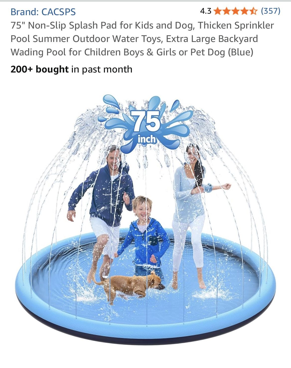 75” Splash Pad