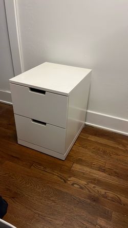 IKEA Nordli 2-Drawer Nightstand White