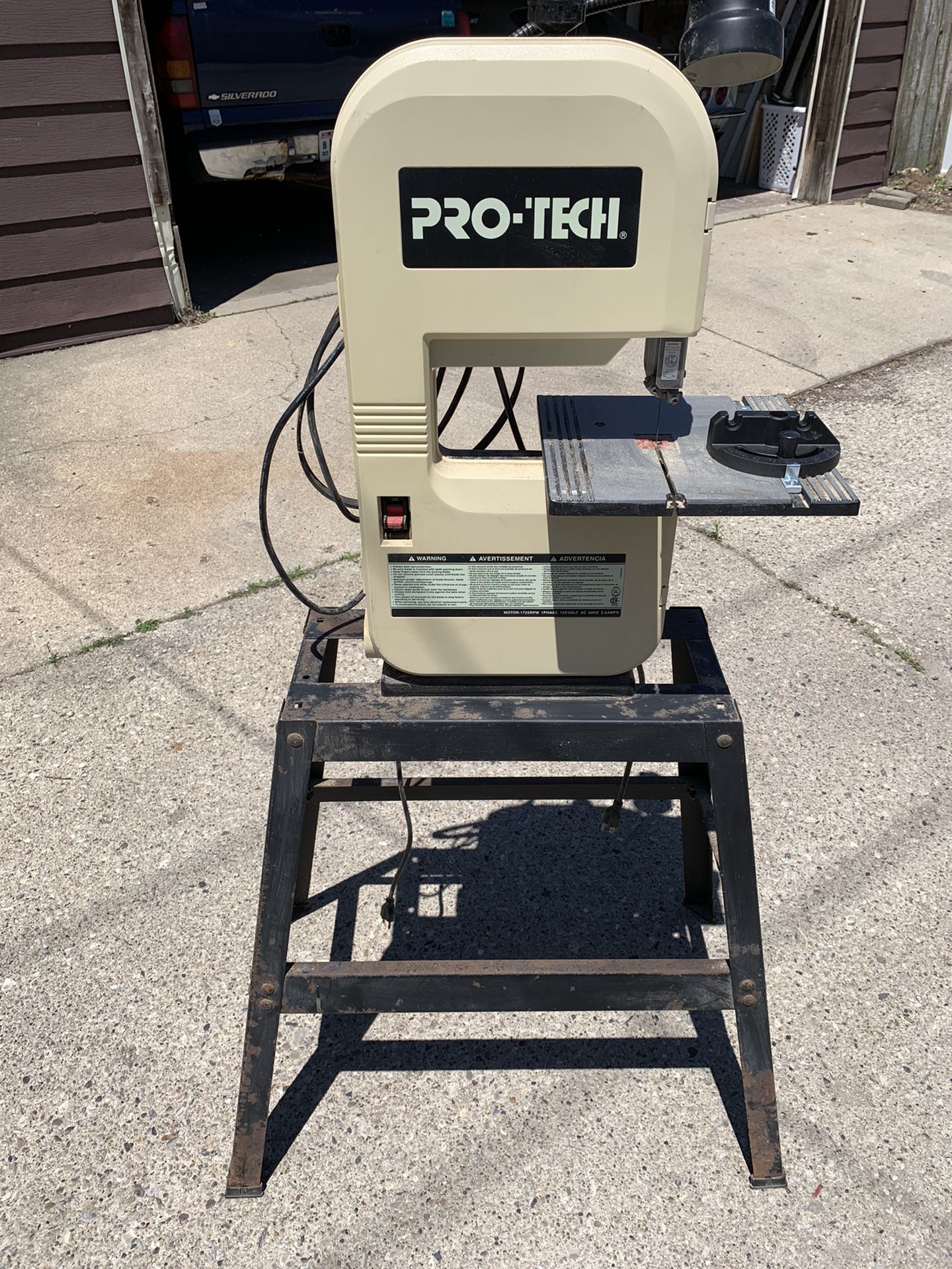 Pro Tech 3203 Band Saw On Metal Stand