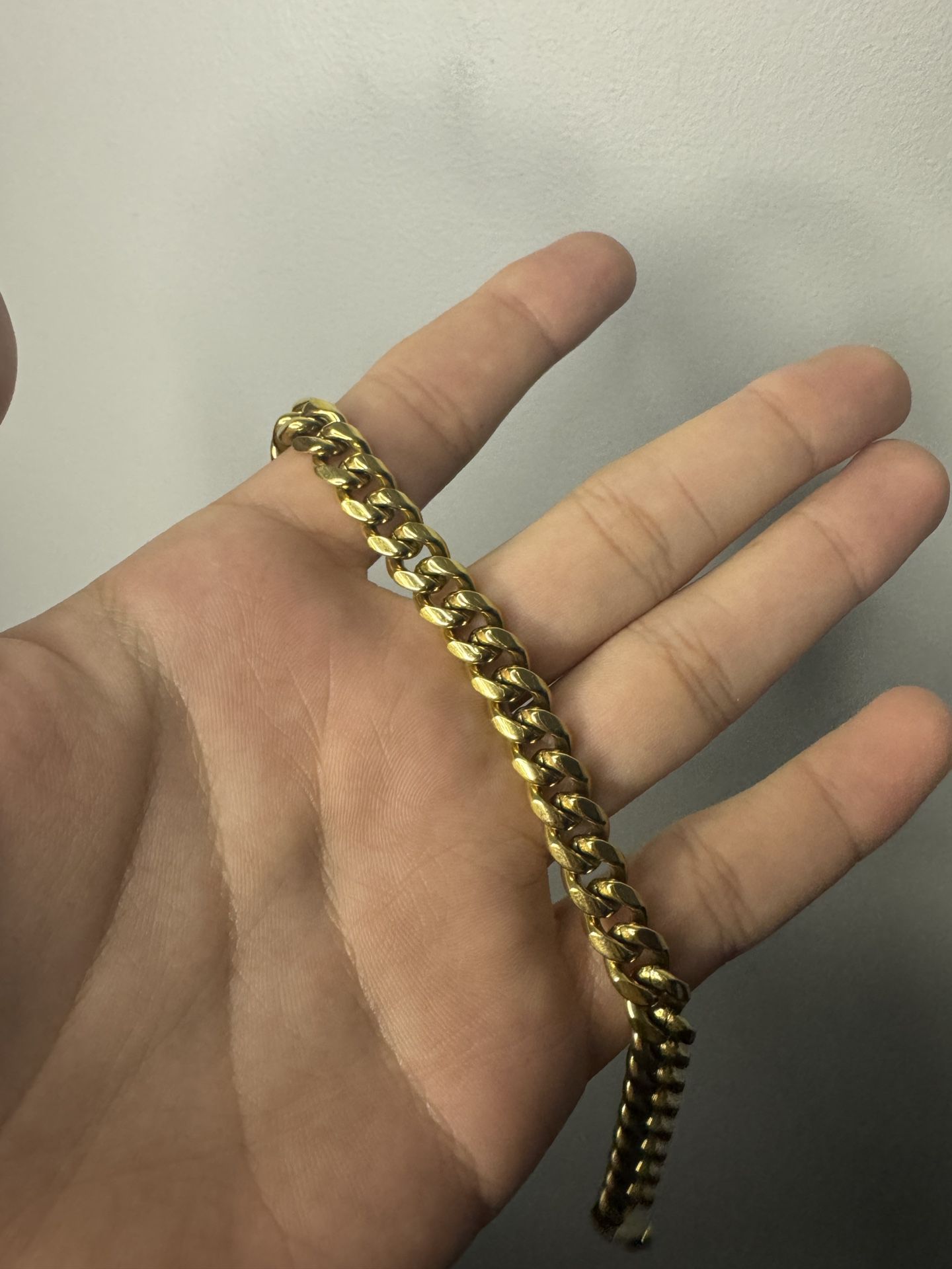 Stainless Gold Cuban Bracelet