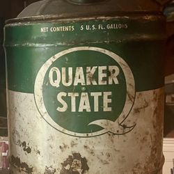 Quaker State Oil Can
