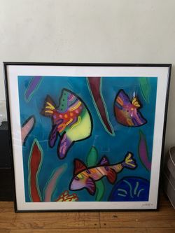 Jack Shultz Artist Painting Framed Large Rare 1997