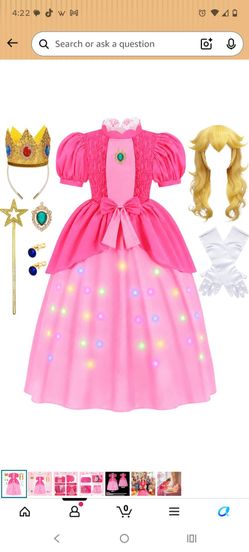 Princess peach costume (3-4 years old)