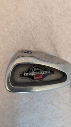 Callaway Big Bertha 9-Iron Golf Club 1 Club Silver Black Red