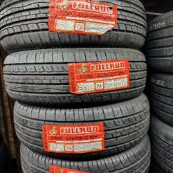SET OF FOUR NEW TIRES 215/70/15 FULLRUN INCLUDING MOUNT AND BALANCE , ASK ME FOR SIZES AND BRANDS 