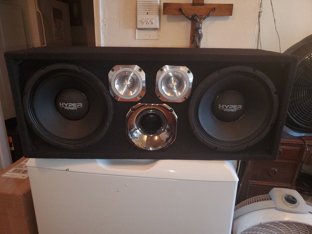 2320WATTS 10" HYPER POWER CHUCHERO BOXES WITH PRV TWEETERS AND HORN DRIVER