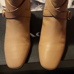 Coach Leather Booties 