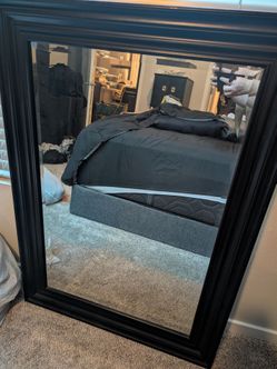 Black Framed Wall Mirror