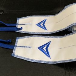 Wrist Wraps White & Blue