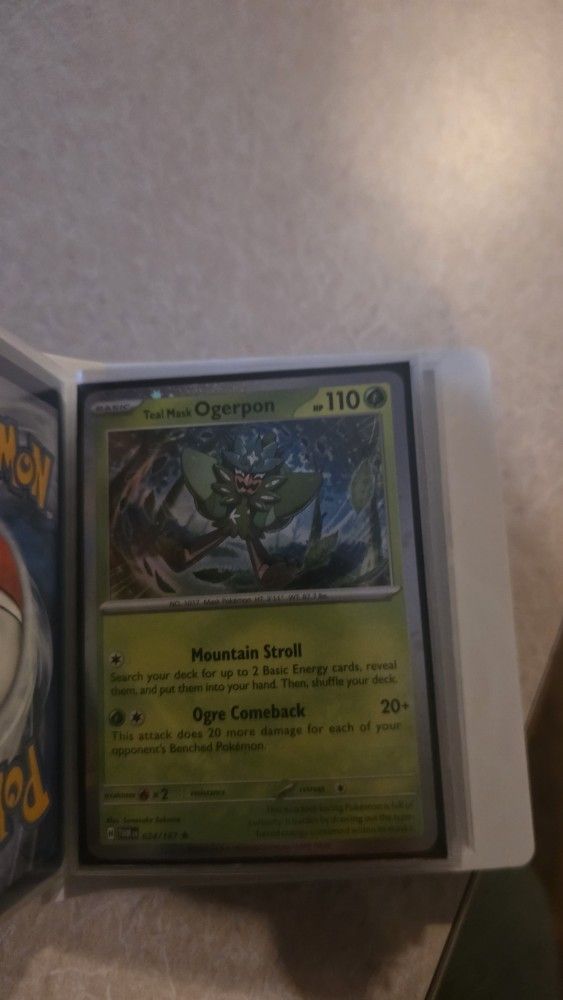 30 different Pokémon cosmic hollows in mini portfolio.