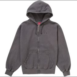 Brand New Supreme FW25 Overdyed Small Box Hoodie in black (SS24) | Mens Size Large