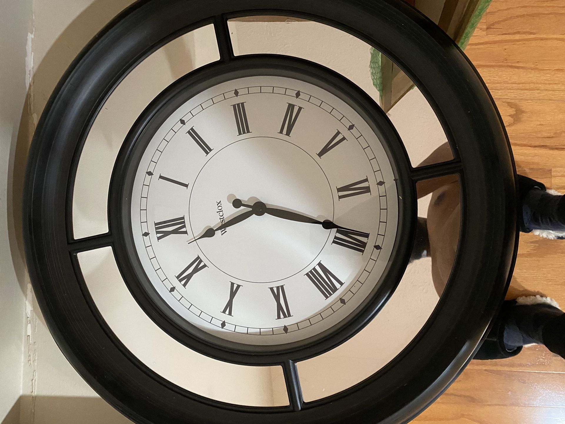 Westclox Black Clock 22 Inches
