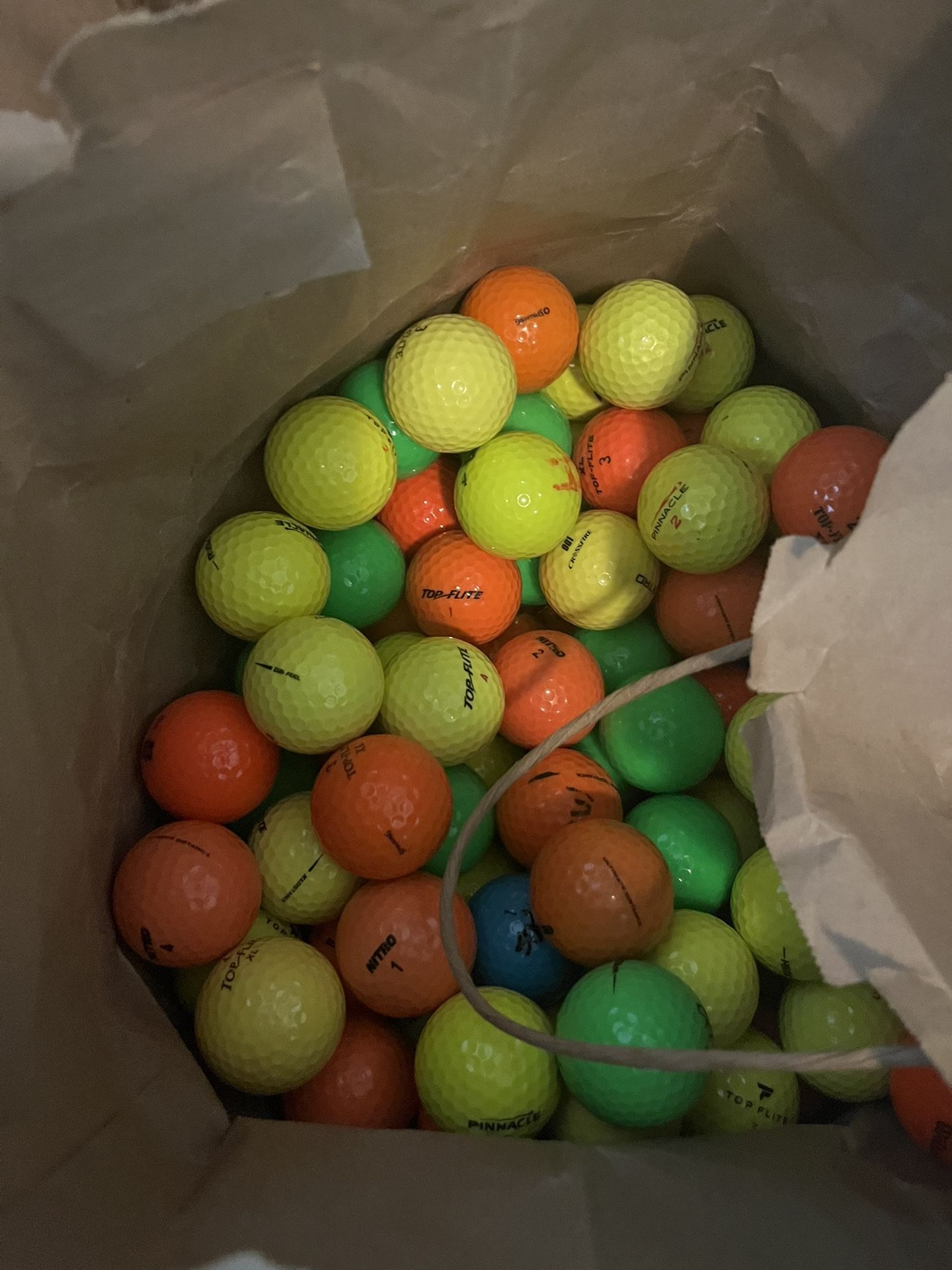 100 Colored Golf Balls