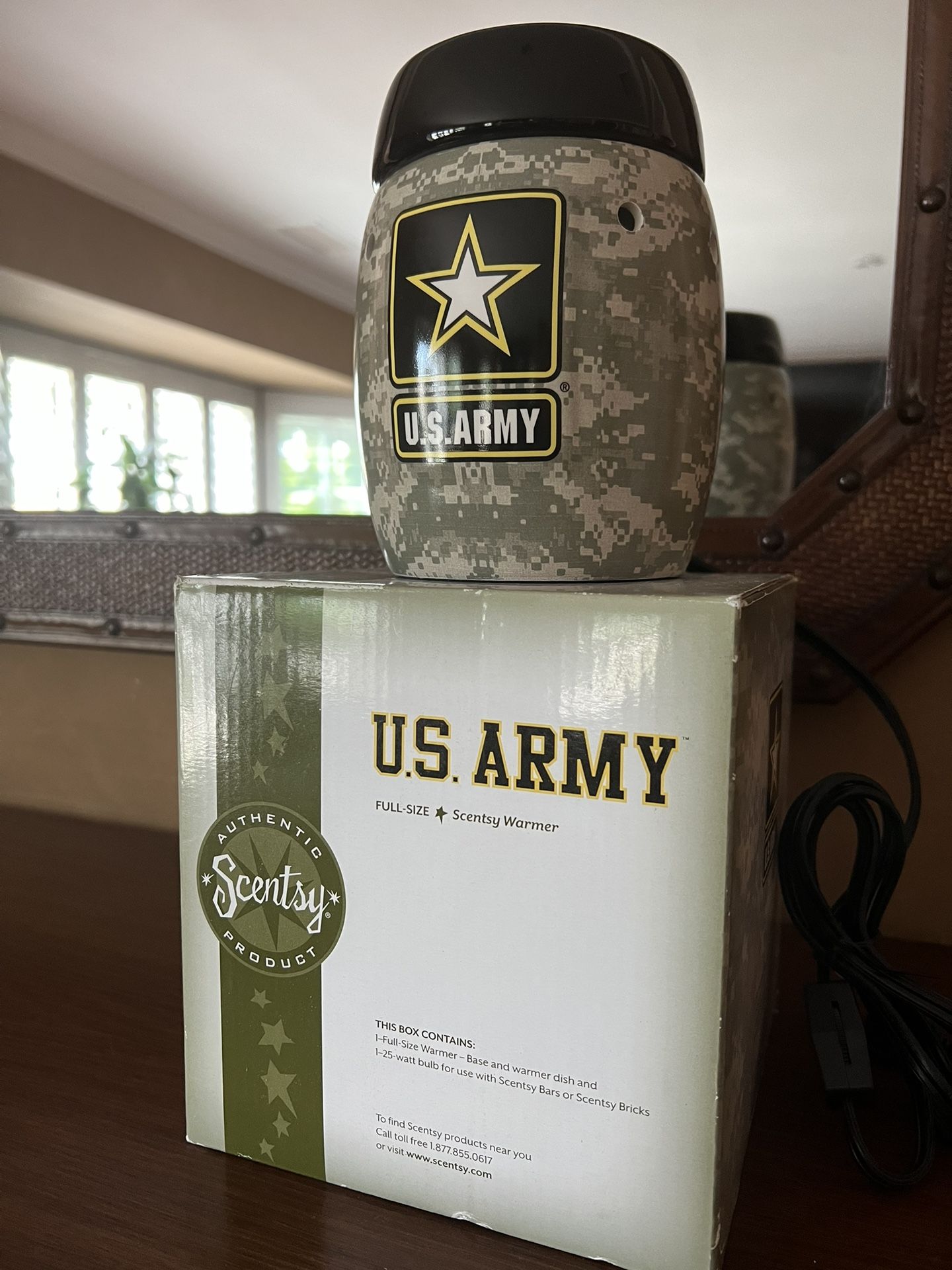 Scentsy US Army Warmer New In BOX Rare HTF