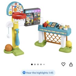 Fisher-Price Toddler Learning Toy Laugh & Learn 4-in-1 Game Experience Sports Activity Center 