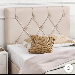 Giantex Upholstered Headboard for Twin/Twin XL Size Bed, Wall Mounted Twin Headboard Only